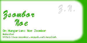 zsombor noe business card